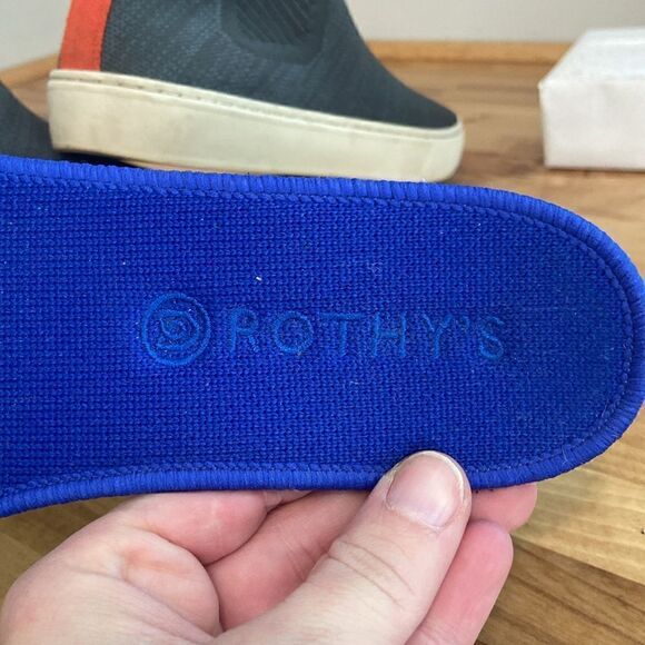 Rothy's Gray The Chelsea Women's Melange Knit Pull On Ankle Boots Size 7 1/2 - Picture 9 of 9